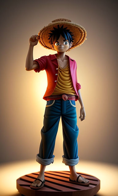 Monkey D Luffy As a Real Person Frontlight FullHD Warm · Creative Fabrica