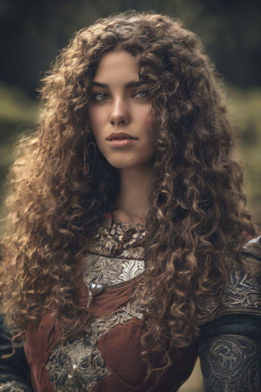 Young beautiful woman with curly hair wearing golden queen crown over white  background looking away to side with smile on face, natural expression. La  Stock Photo - Alamy
