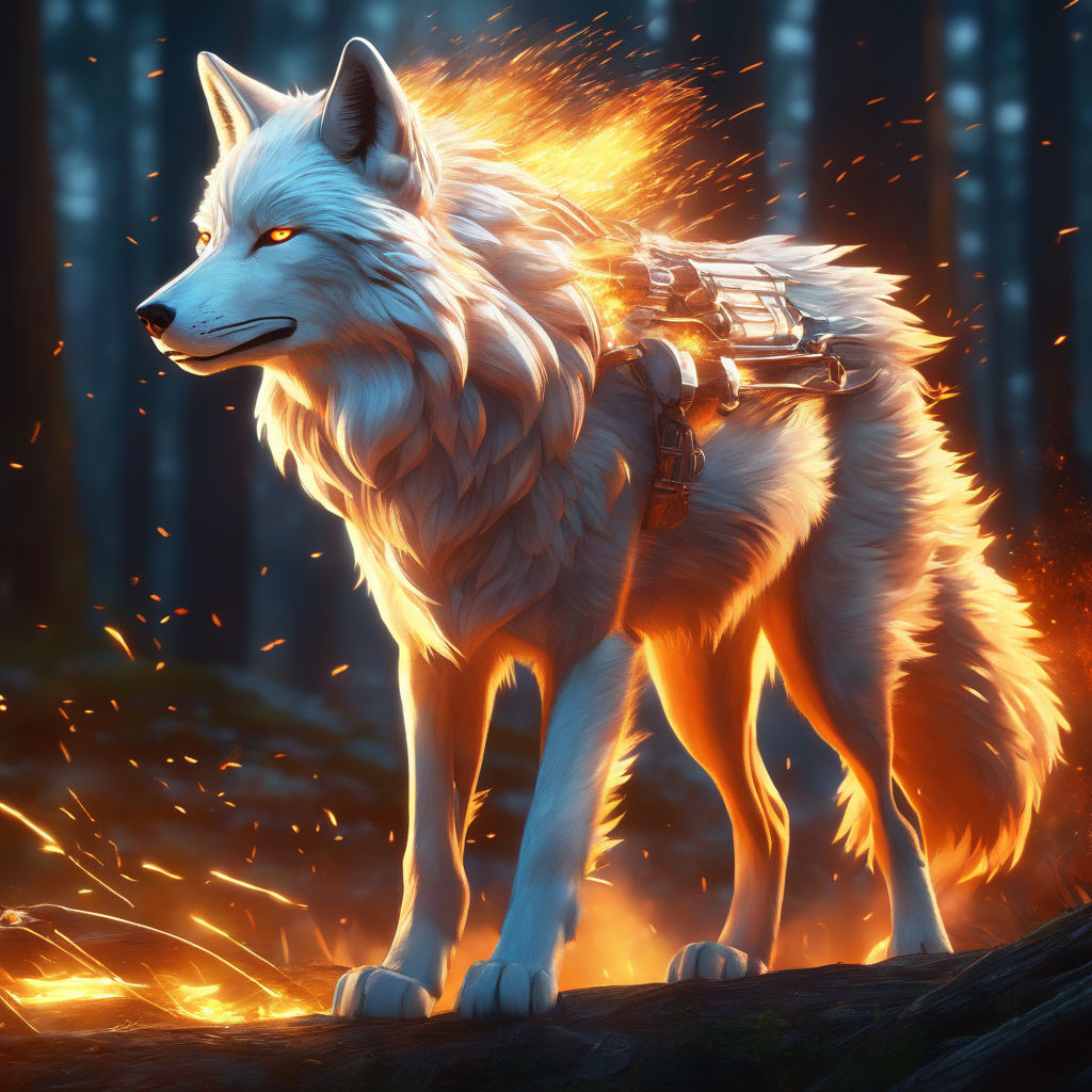 Cute wolf anime wallpaper by Imagine_Dragons_fan - Download on ZEDGE™ | 2951