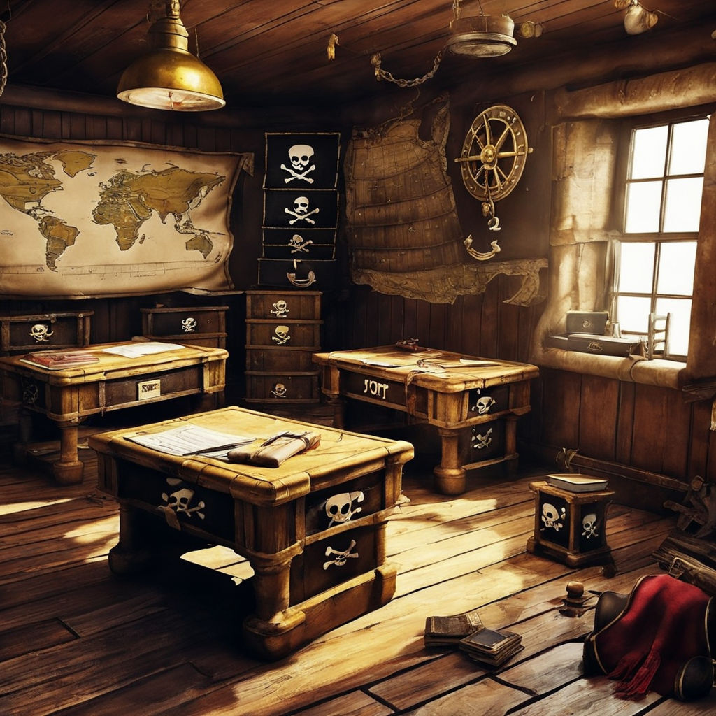 pirate ship cabin