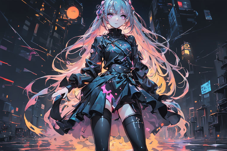 ─ 🈖 · Miku  Anime character design, Gothic anime girl, Vibes art