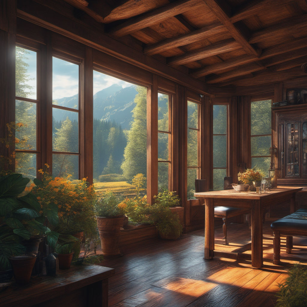 Cozy Cabin in the Woods, Made with Generative AI Stock Illustration -  Illustration of getaway, nature: 273478052