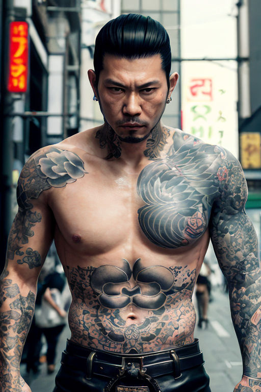 yakuza tattoos" - Playground AI