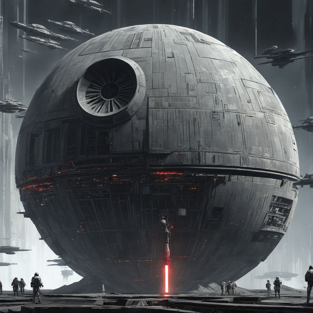 Star Wars Concept Death Star Painting