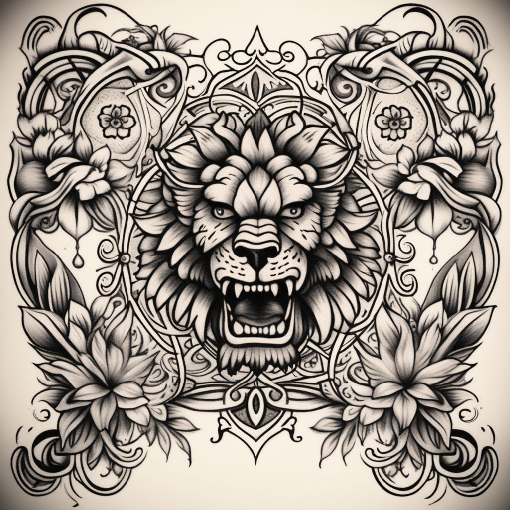 lion design art