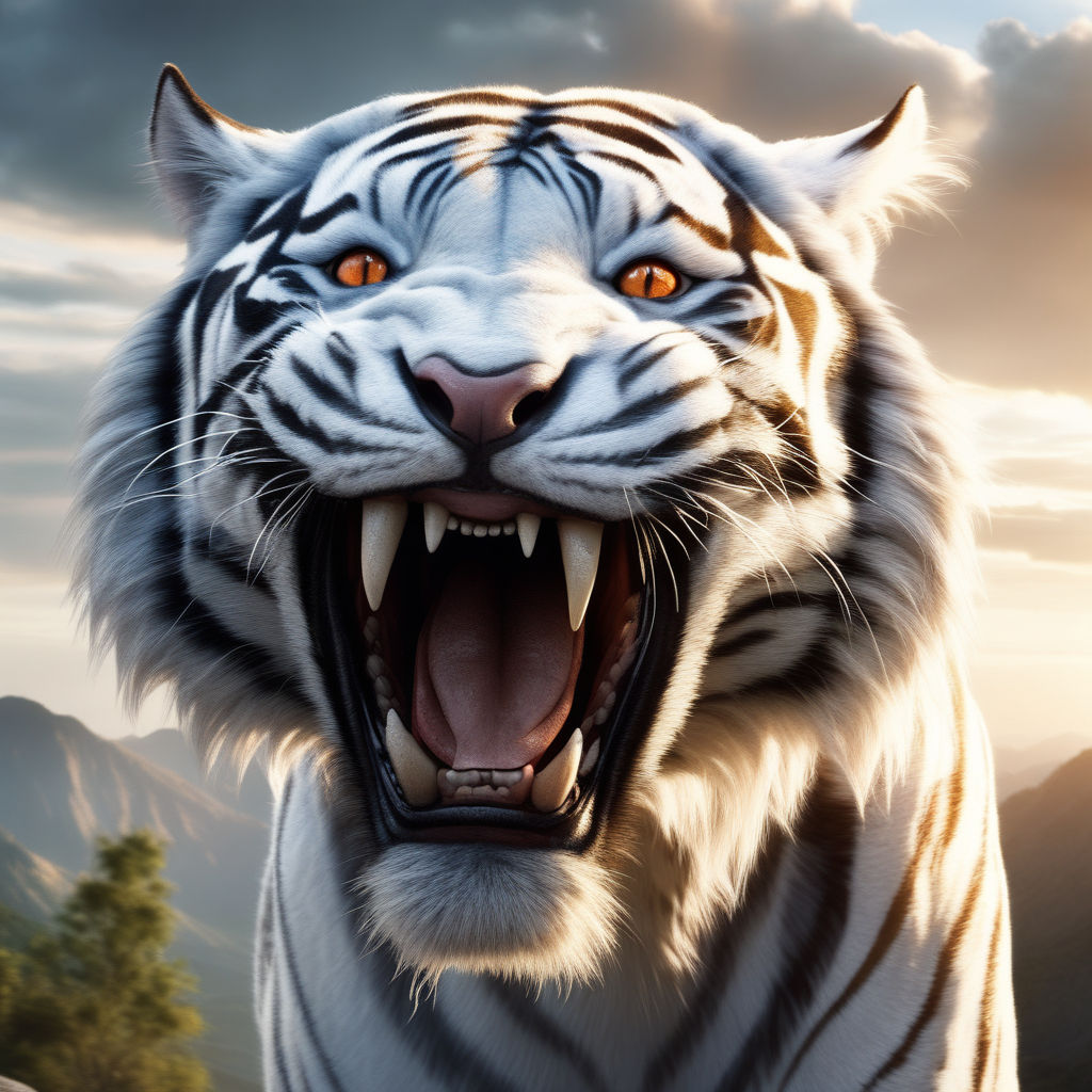 siberian tigers roar