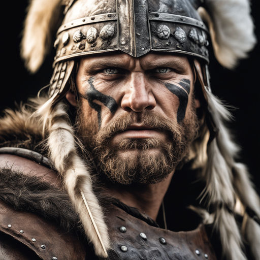 viking warrior face paint