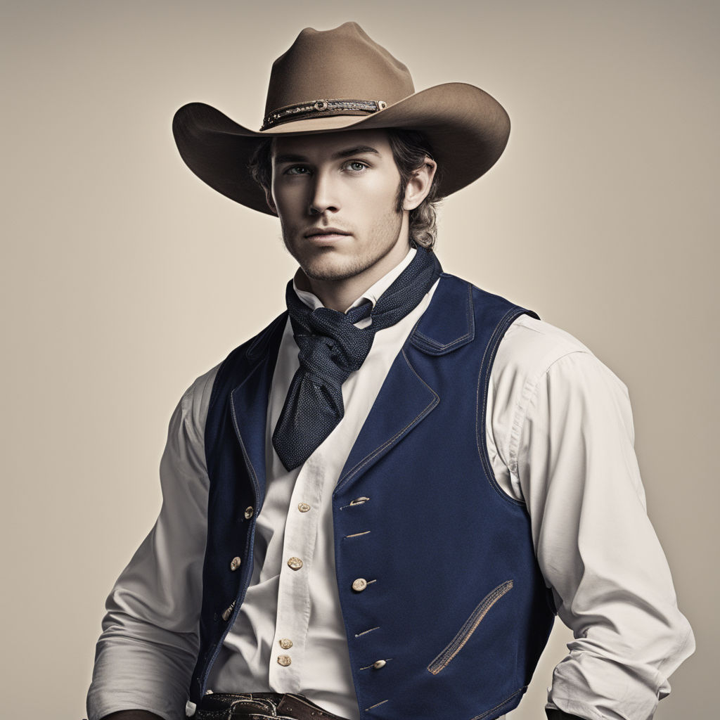 1800 western clothing worn by cowboys. - Playground AI