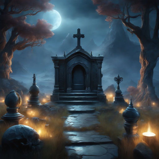 dark graveyard background