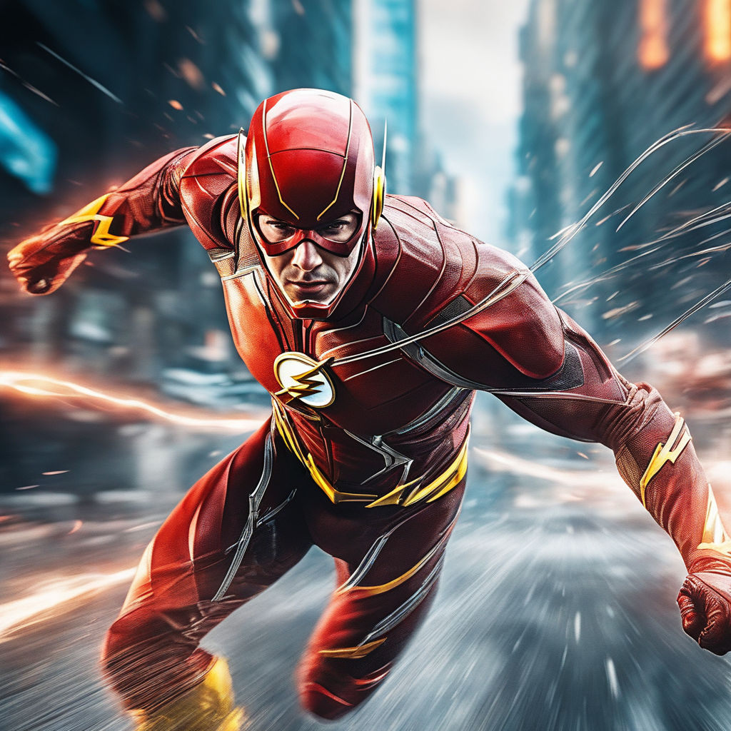 flash running drawing