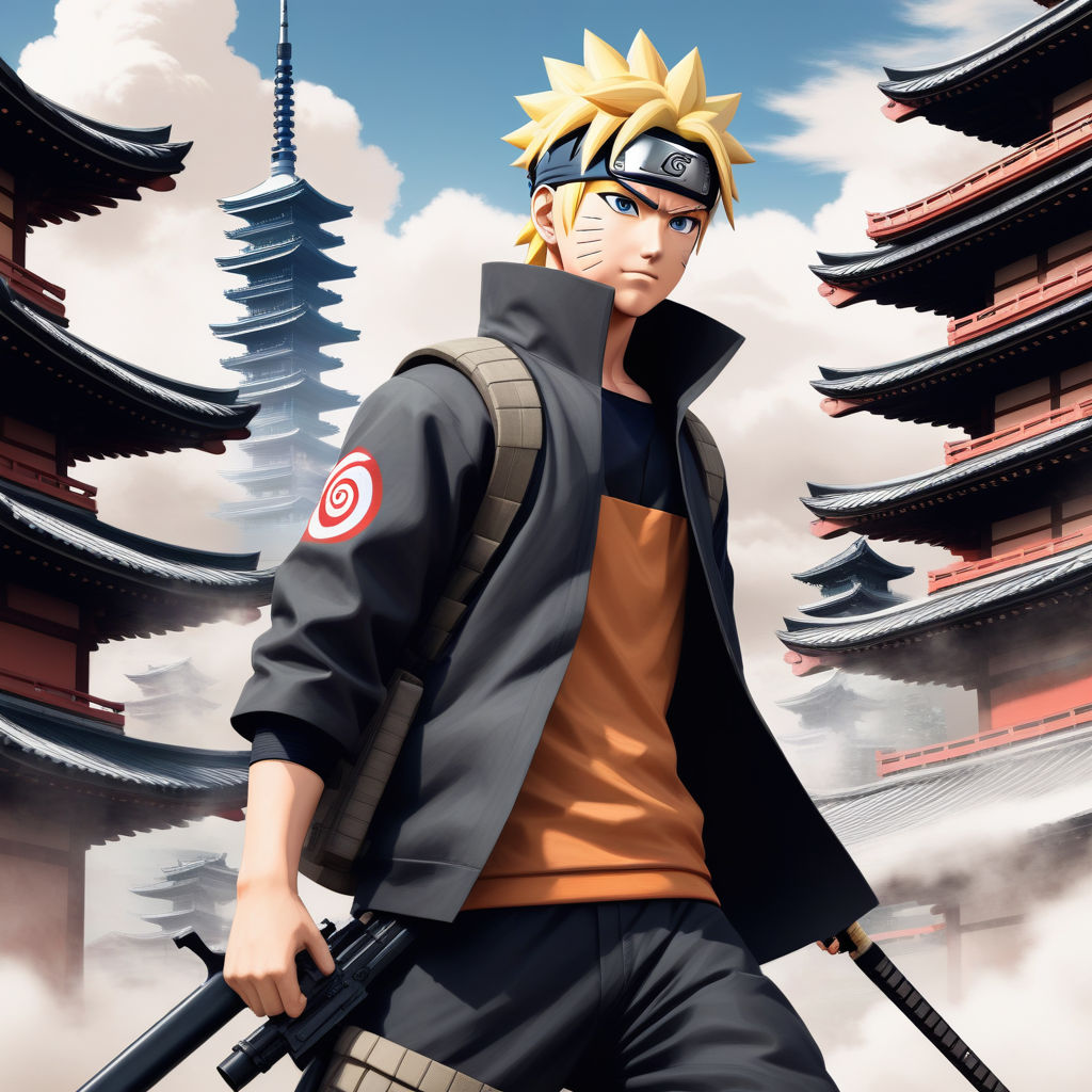 realistic detailed Naruto HD 4K high resolution quality portrait -  Playground