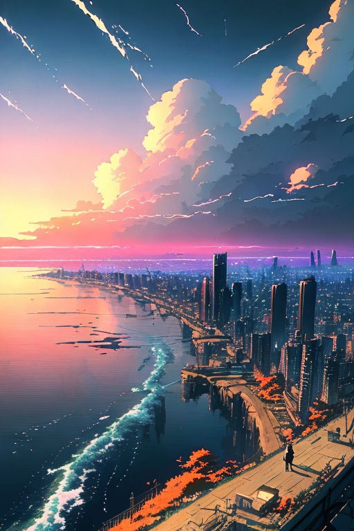 Anime sunset HD wallpapers | Pxfuel