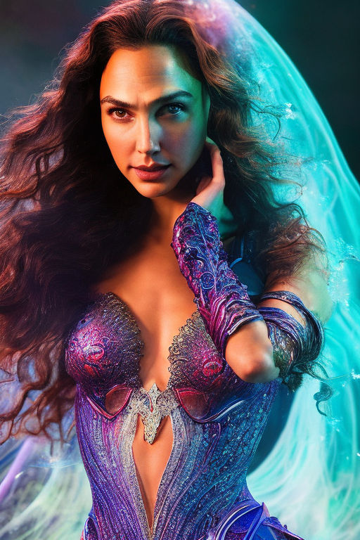 Gal Gadot) in a Shimmering Belly Dance Costume