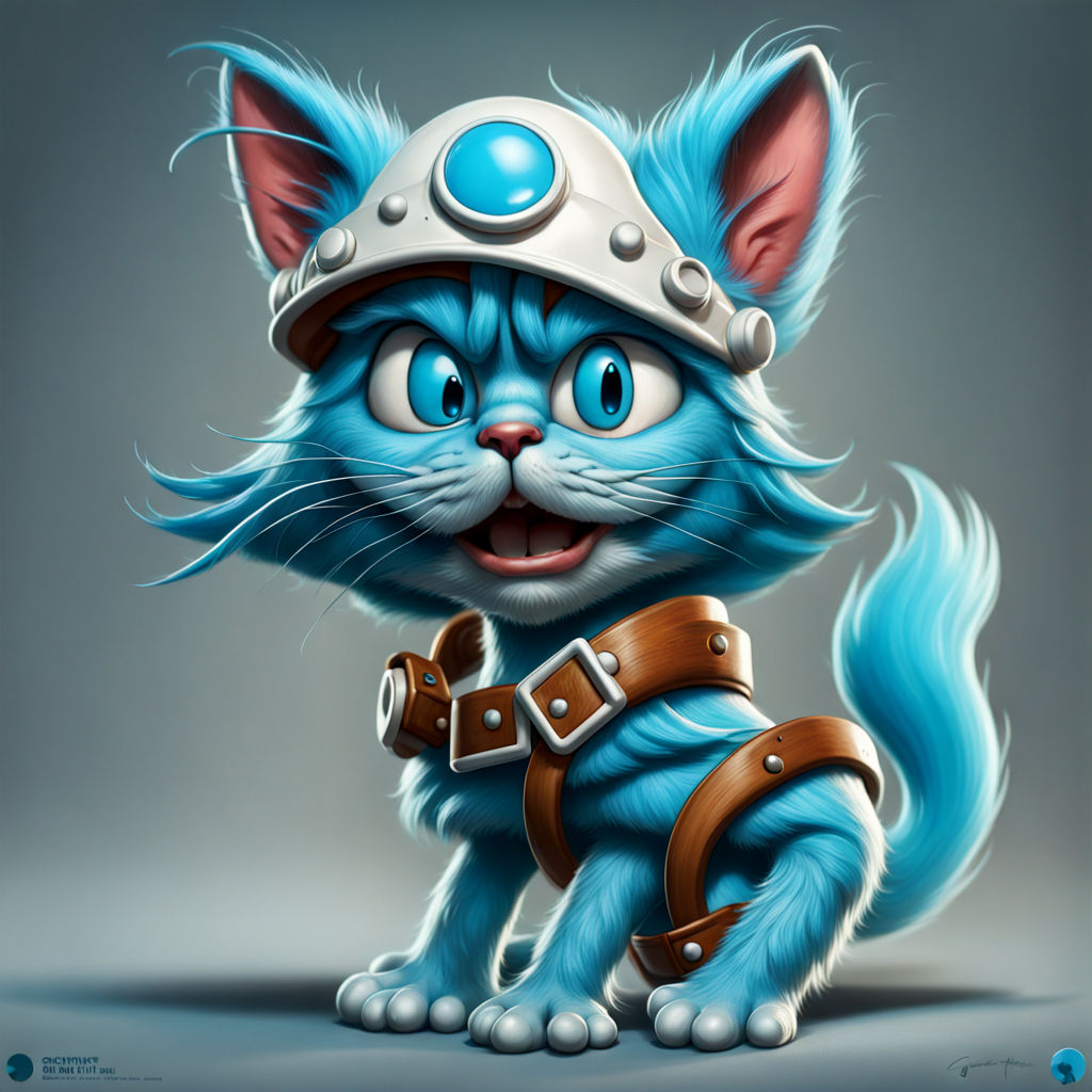 ArtStation - Smurf Cat Fanart by Joceima