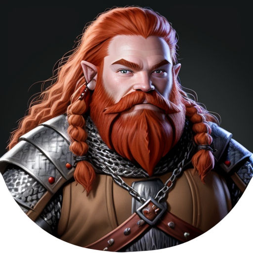 red headed dwarf man