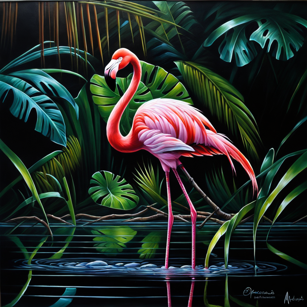 Flamingos Kiss- Paint by Diamonds