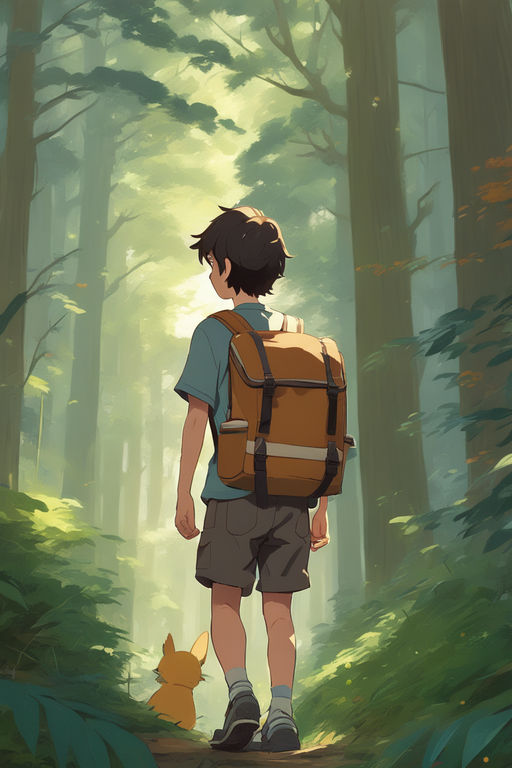 Hiking Bear GIF - Hiking Bear Anime - Discover & Share GIFs