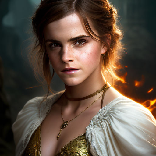 Emma Watson as muscle female world of warcraft orc - Playground