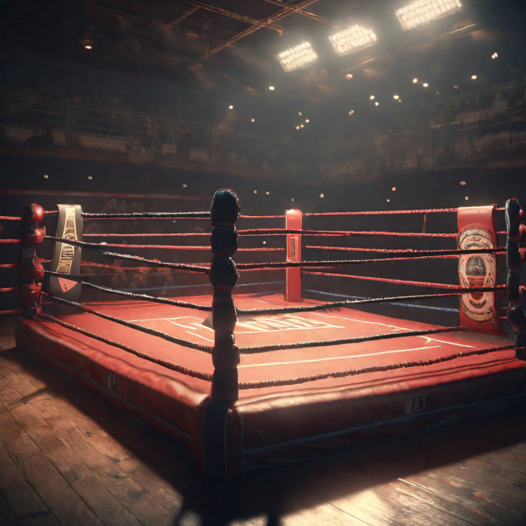 Empty boxing ring - SuperStock
