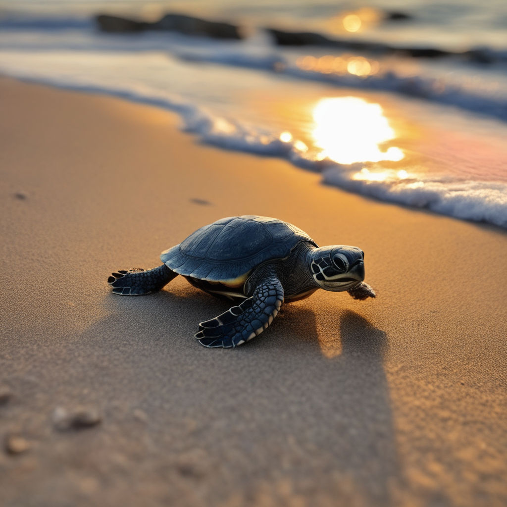 cute baby sea turtle wallpaper