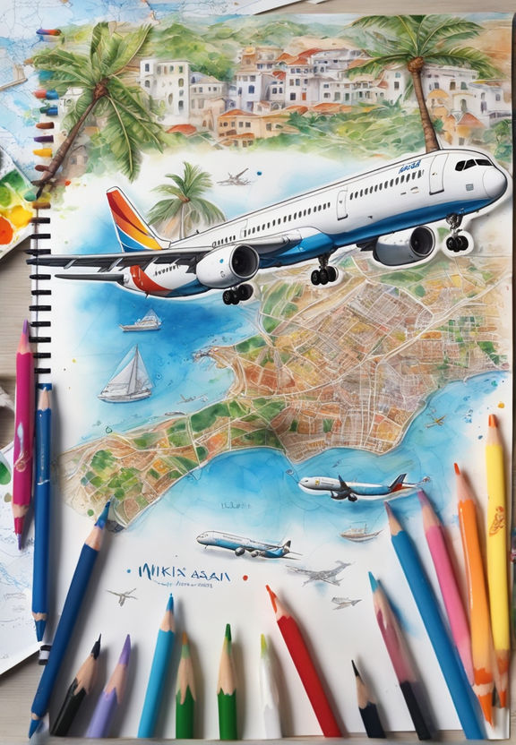 Airplane Drawing Games Coloring Book by Thana Chumnarnchanarn