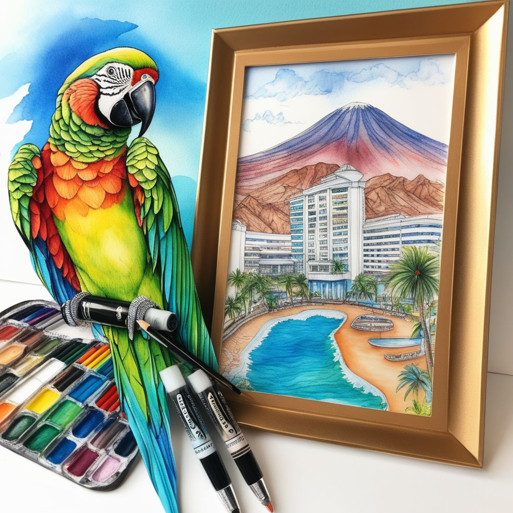 Drawing Beautiful Fresh Realistic Bird Parrot Elements PNG Images | PSD  Free Download - Pikbest