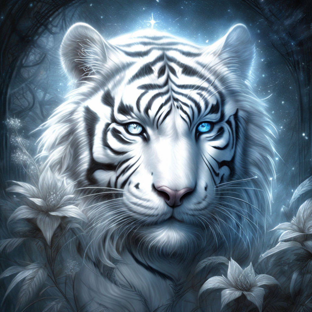 White tiger  Fantasy  Abstract Background Wallpapers on Desktop Nexus  Image 2372962