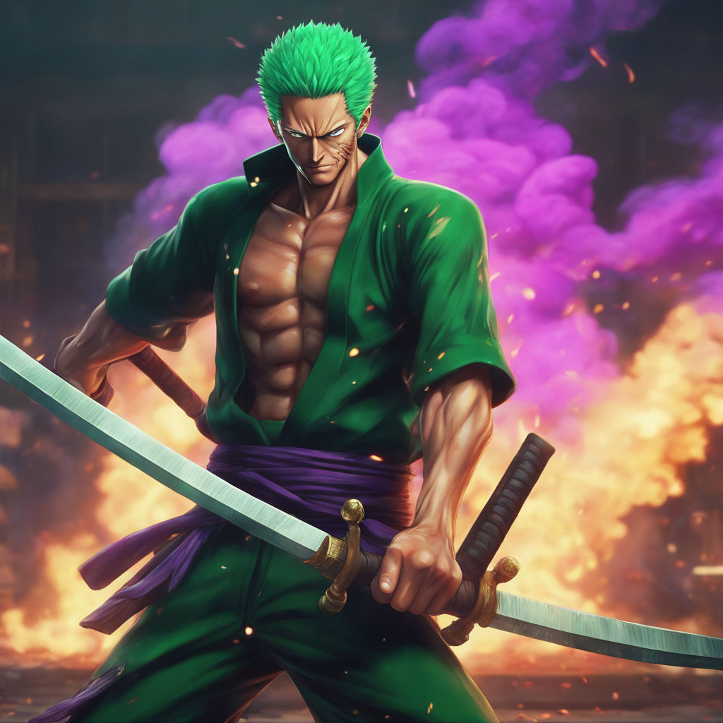 face, green hair, anime men, One Piece, anime, Roronoa Zoro, closeup, black  background, simple background