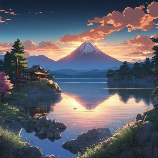 Anime Night Sky Stars Lake Landscape Scenery PC, ultrawide anime night HD  wallpaper | Pxfuel