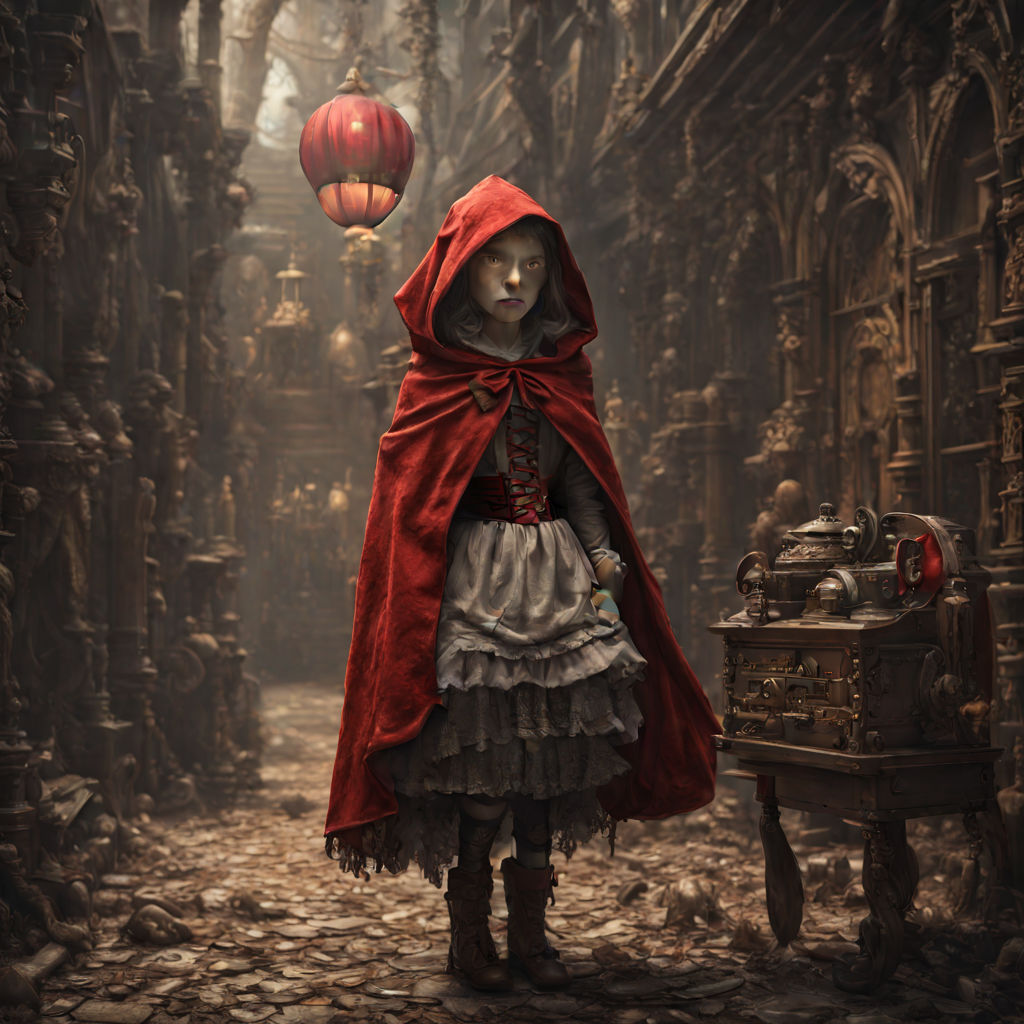 dark little red riding hood