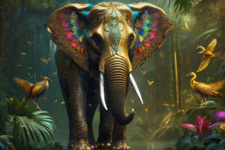 trippy elephant backgrounds