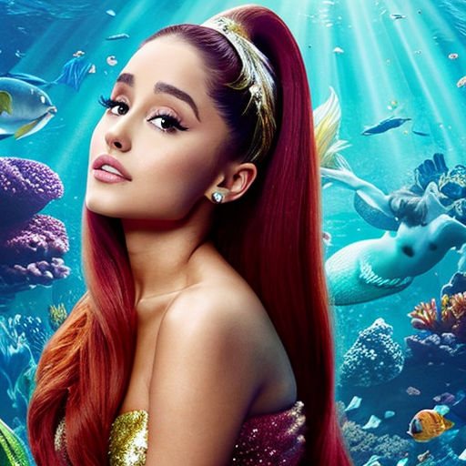 ariana grande underwater