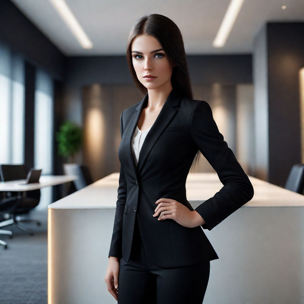 Female business attire full body hi-res stock photography and