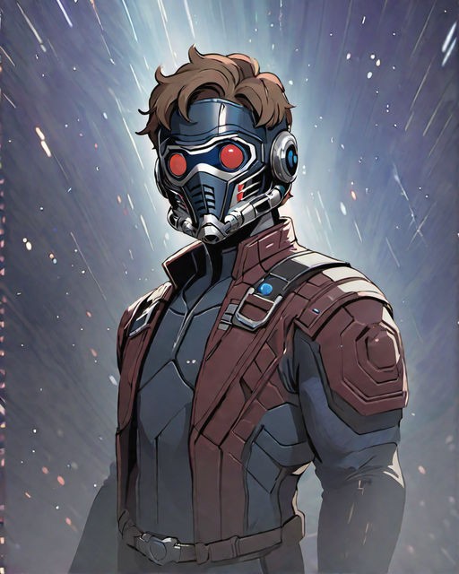 aryapratm: Chroma Character, Chris Pratt , Star Lord mask, with