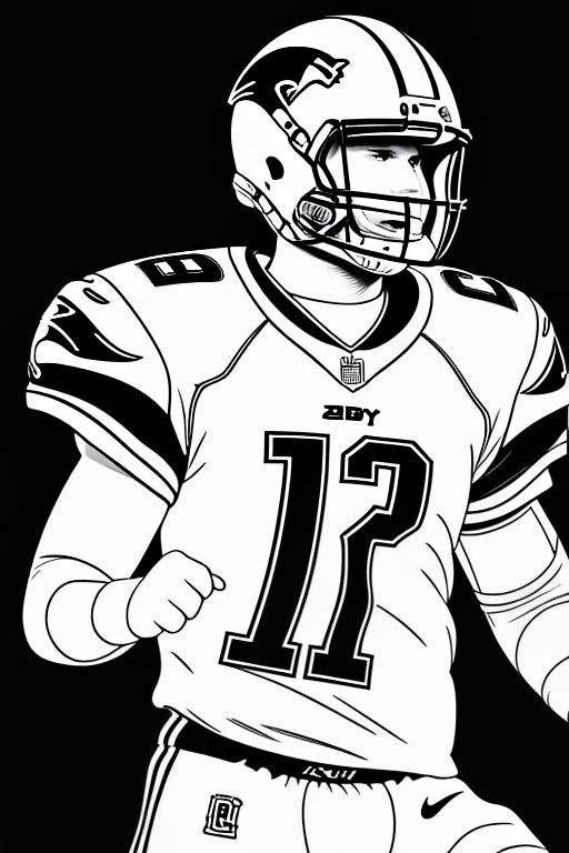 tom brady coloring pages