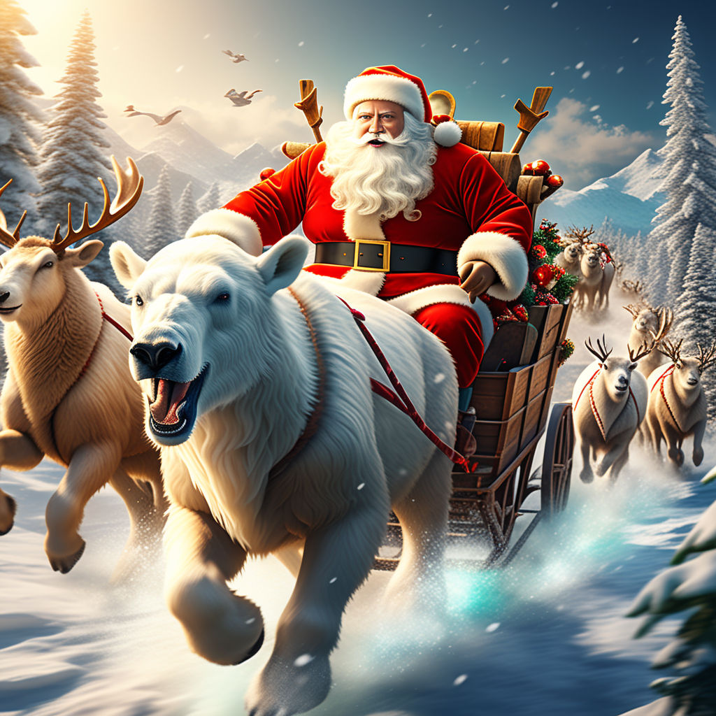 Download Santa Claus, Reindeer, Christmas. Royalty-Free Stock Illustration  Image - Pixabay
