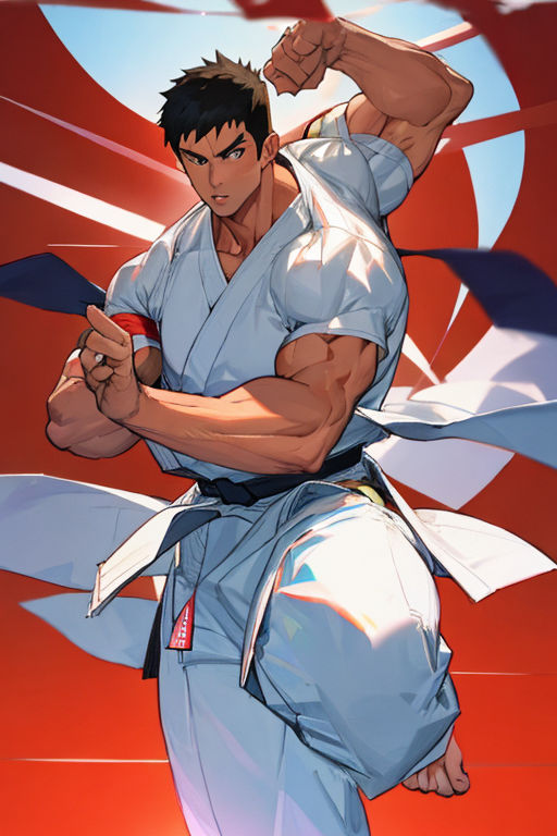 street fighter ryu character fan art by me  Scarf for Sale by KIRART