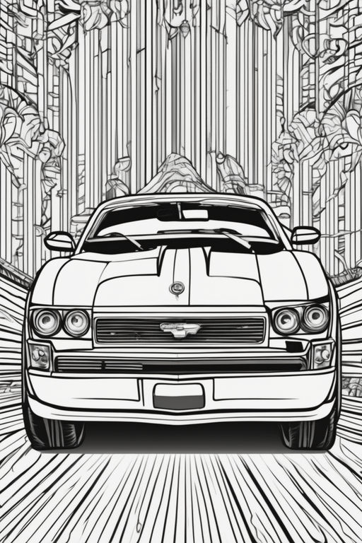 nfs ford mustang coloring pages