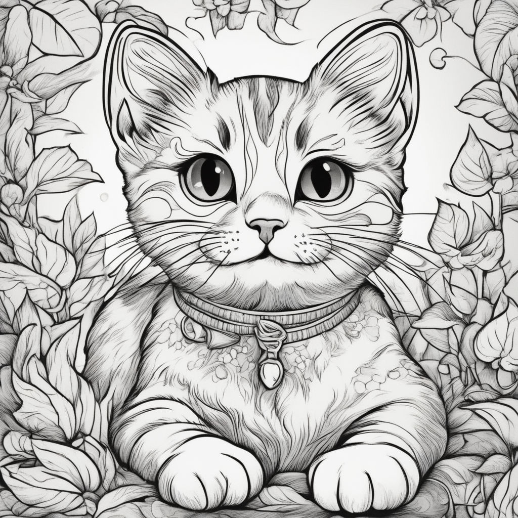 Três gatos, estilo Disney - Pixar - Gatos - Coloring Pages for Adults