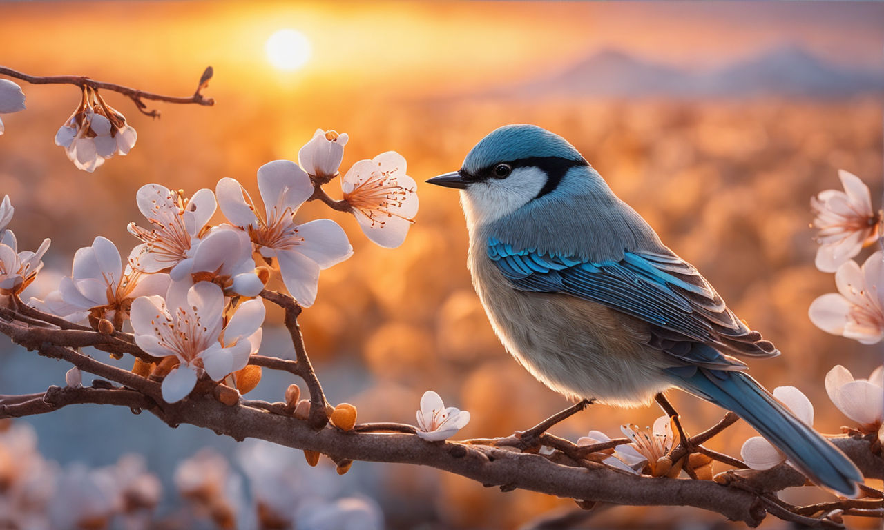 spring birds wallpaper