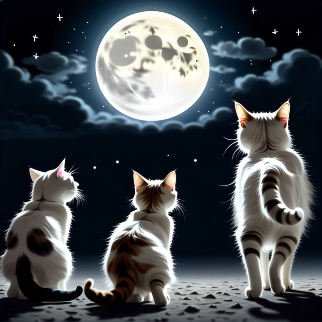 Cat in the moonlight — Steemit