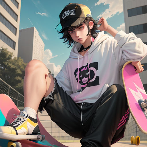 anime skate board art｜TikTok Search