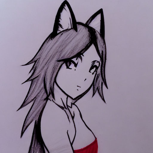 how to draw an anime wolf girl