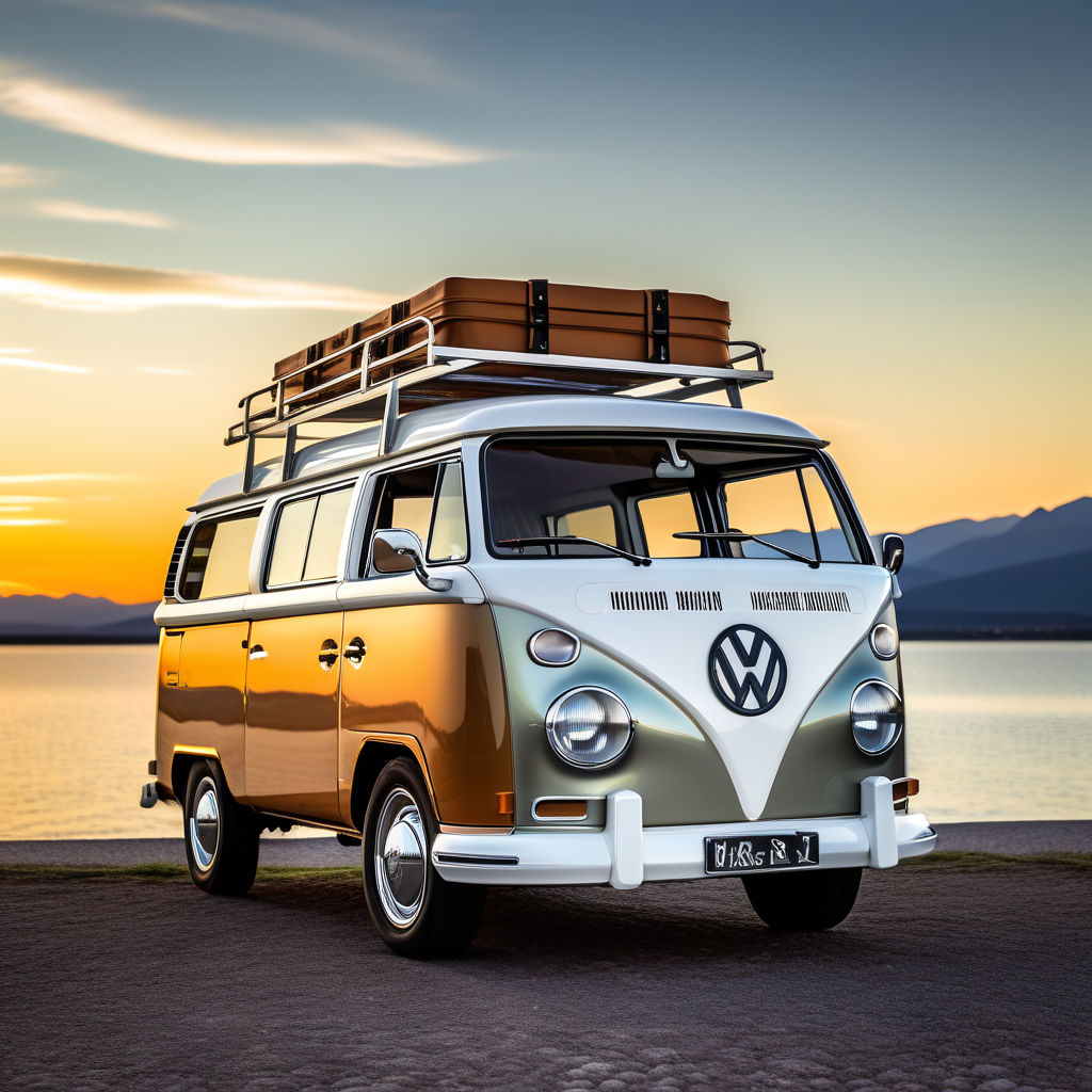 professional driver driving 1963 Volkswagen Type 2 (T1) Splitscreen Camper  - Playground