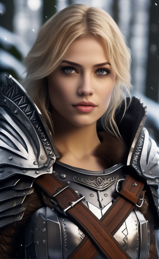 photo of a young female knight with giant boobs, game of thrones 