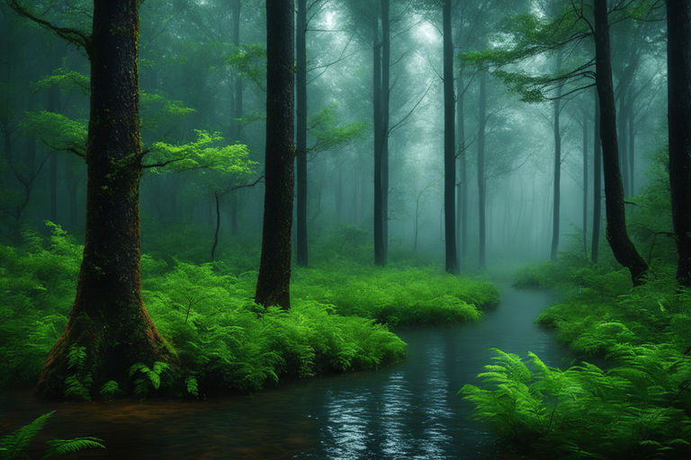 lush green forest wallpaper