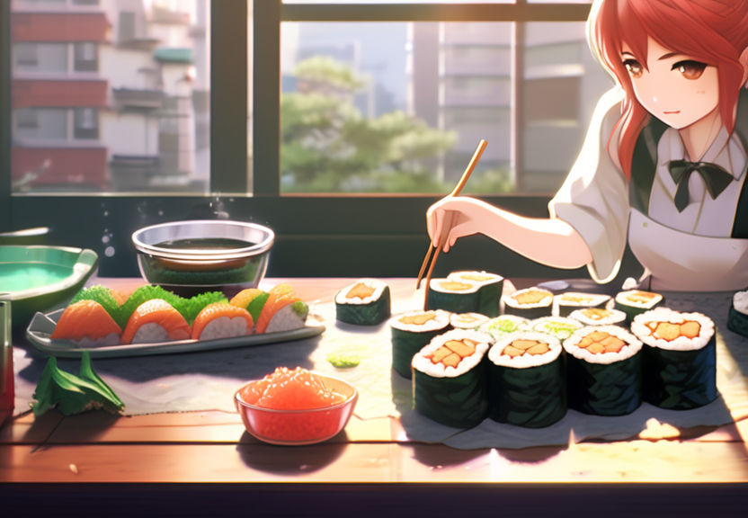 Big long sushi roll by BlackSnowMaker on DeviantArt