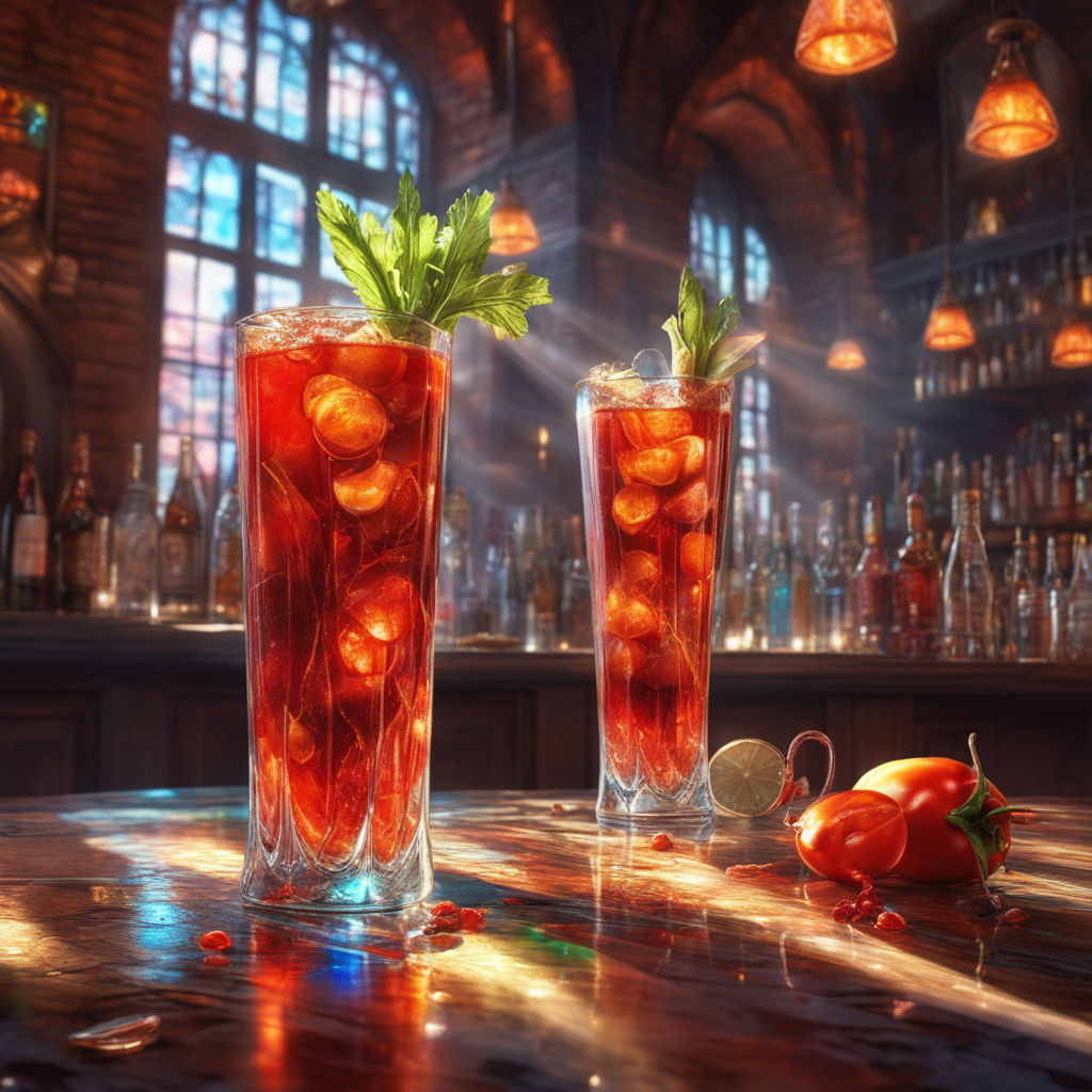 Bloody Mary Cocktail: A Red Divine Glass