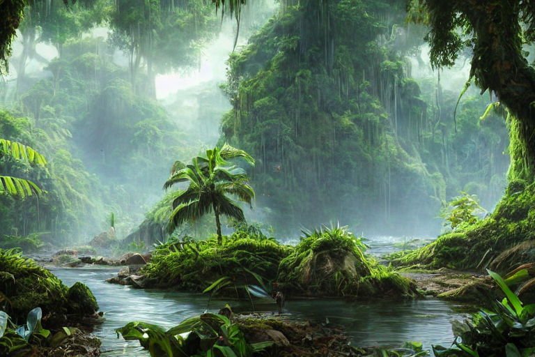 I made a 2D jungle render! : wallpapers  Minecraft wallpaper, Jungle  wallpaper, Heaven wallpaper