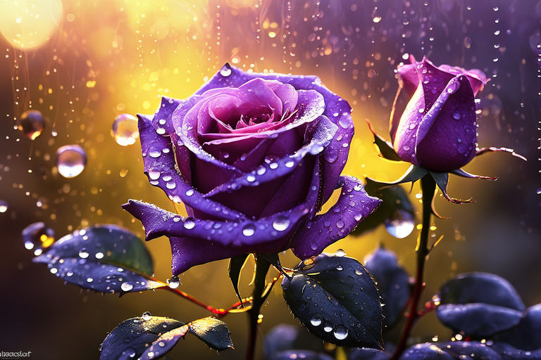 violet colour roses